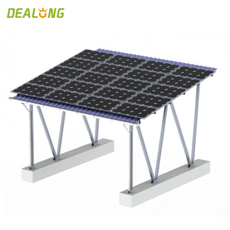 Alüminyum Çerçeveli Solar Carport PV Montaj Yapısı
