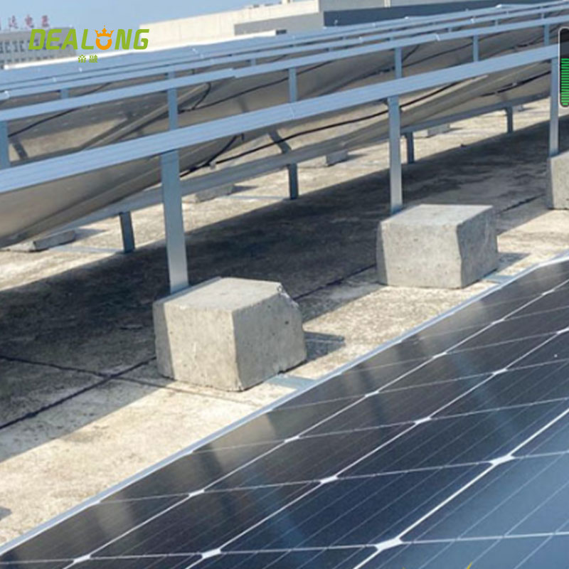 Balast Sıcak Daldırma Galvanizli Çelik Güneş Paneli Çatı Montajı
