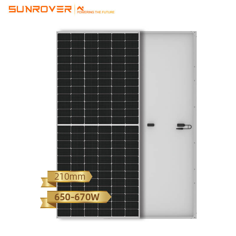 Güneş panelleri mono 650W 655W 660W 665W 670W ev için güneş paneli
