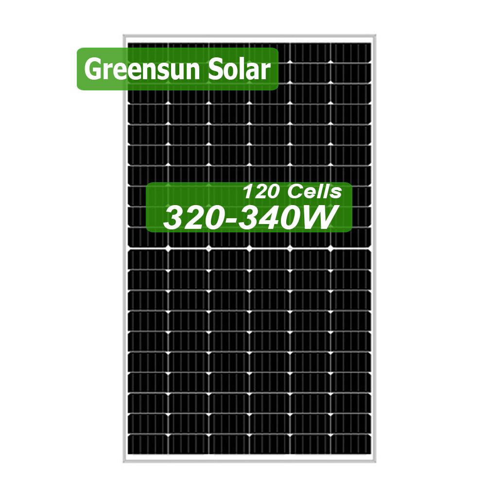 5BB Yarım Kesim 120 Hücreli Mono Güneş Paneli 320w 325w 330w 335w 340w PV Modülleri
