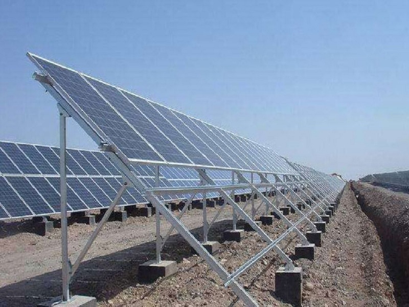 Solar PV Modülü Zemin Montajlı Raf
