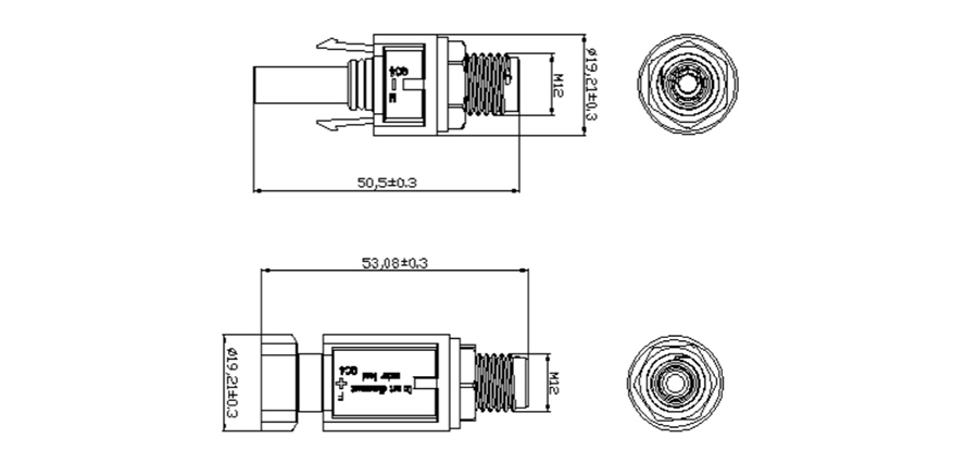 IP67 panel montajlı prizler