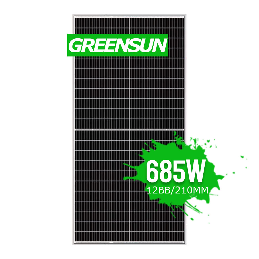 Büyük Güneş Panelleri Mono 650W 660W 680W 685W Yarım Kesim 132Cells Monokristal PV