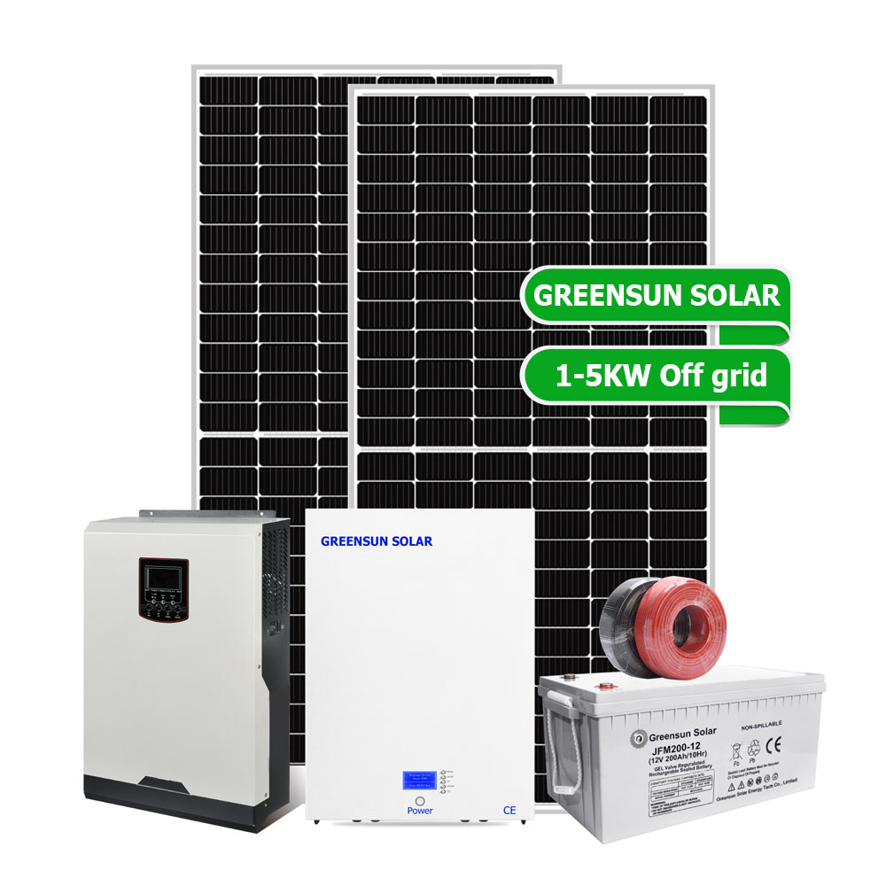 Off Grid 1KW 2KW 3KW 4KW 5KW Ev Tipi Güneş Enerjisi Sistemleri
