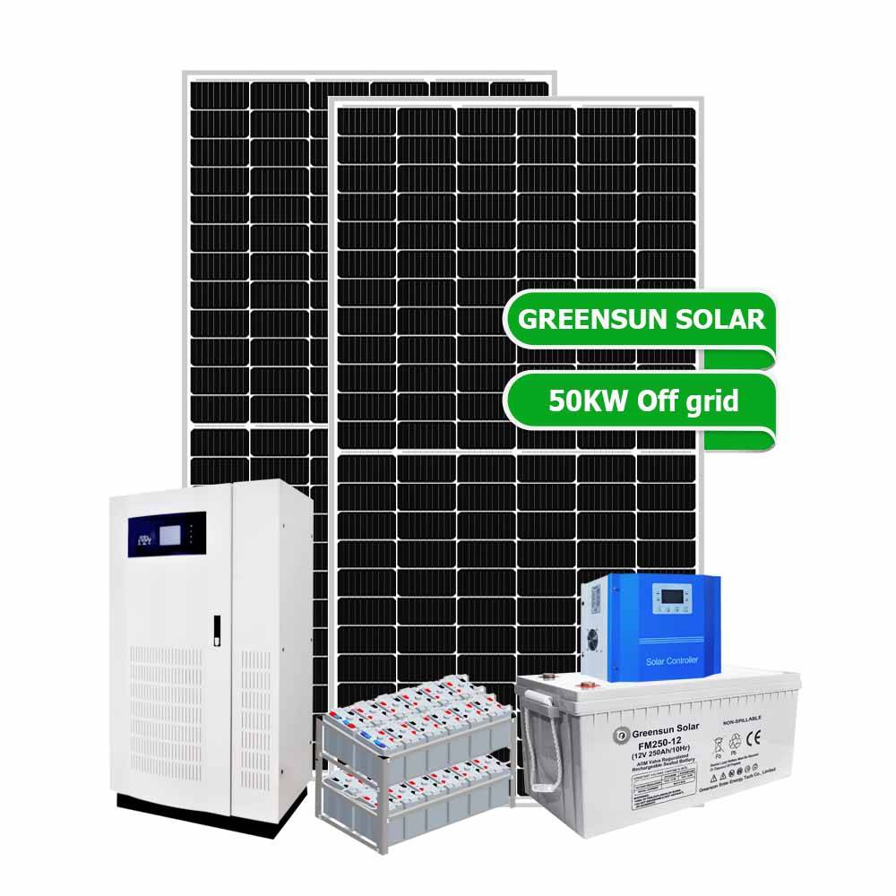 Off Grid Güneş Enerjisi Sistemi 40KW 50KW 60KW 70KW 80KW Pil Enerji Depolama Lityum Pil ile Güneş Enerjisi Sistemleri
