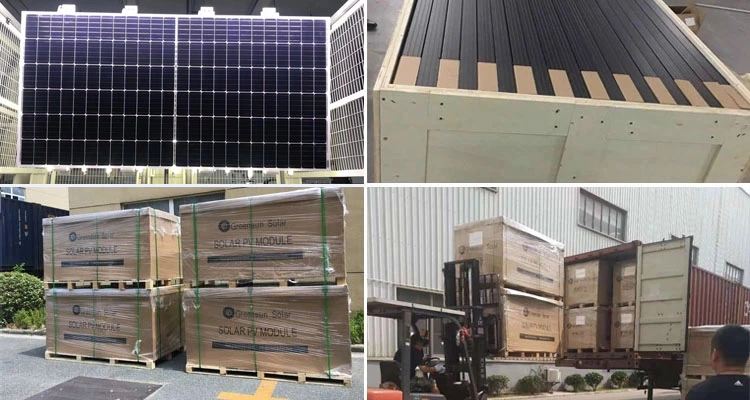 120 hücre yarım kesilmiş güneş panelleri paketi