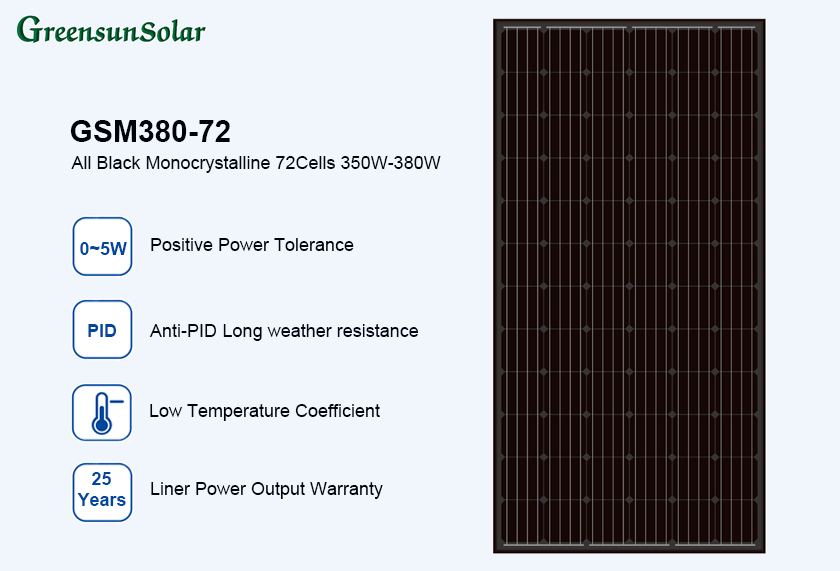 Tamamen siyah güneş panelleri