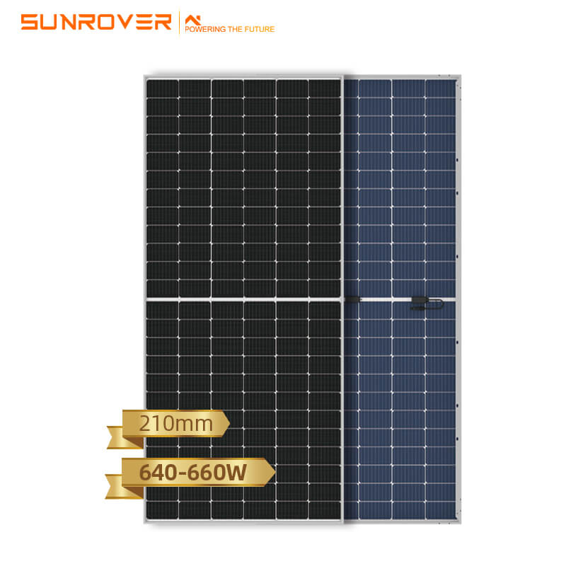 Mono bifacial modül 640W 645W 650W 655W 660W solar çatı panelleri
