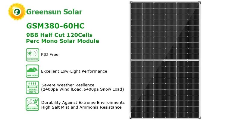 120 hücre güneş paneli