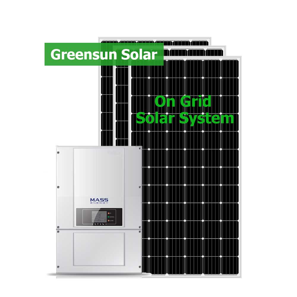 Şebekeye Bağlı 12KW 15KW 20KW Ev Güneş Enerjisi Sistemleri Şebekeye Bağlı Güneş Enerjisi Sistemi 10KW
