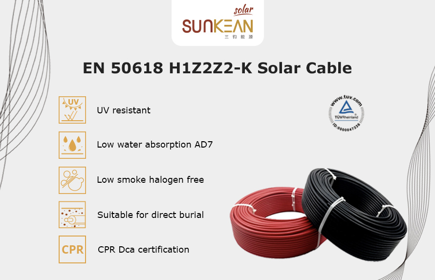 CPR dereceli H1Z2Z2-K Solar Kablo
