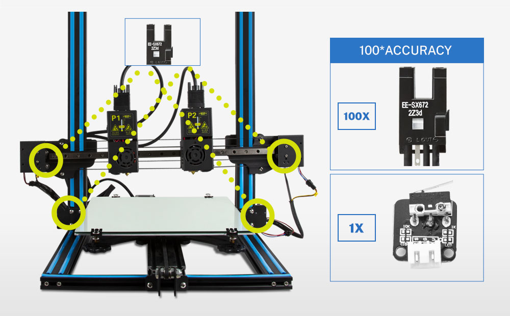 TENLOG D3S DMP 3D Yazıcı Fotoelektrik Sensör