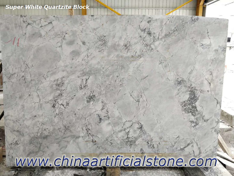 Süper Beyaz Kuvarsit Granit Mermer Domonit Blok