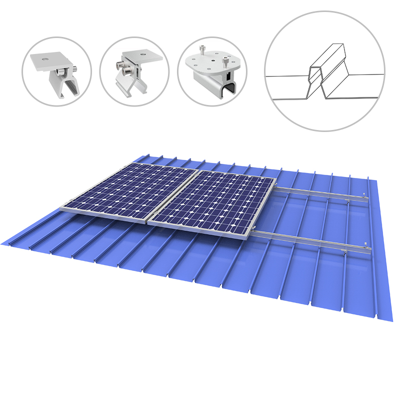 Klip-Lok Metal Çatı Solar Montaj Raf Sistemi

