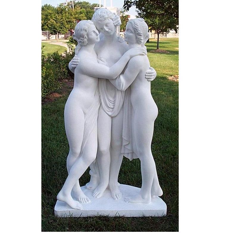 Mermer heykel üç lütuf
