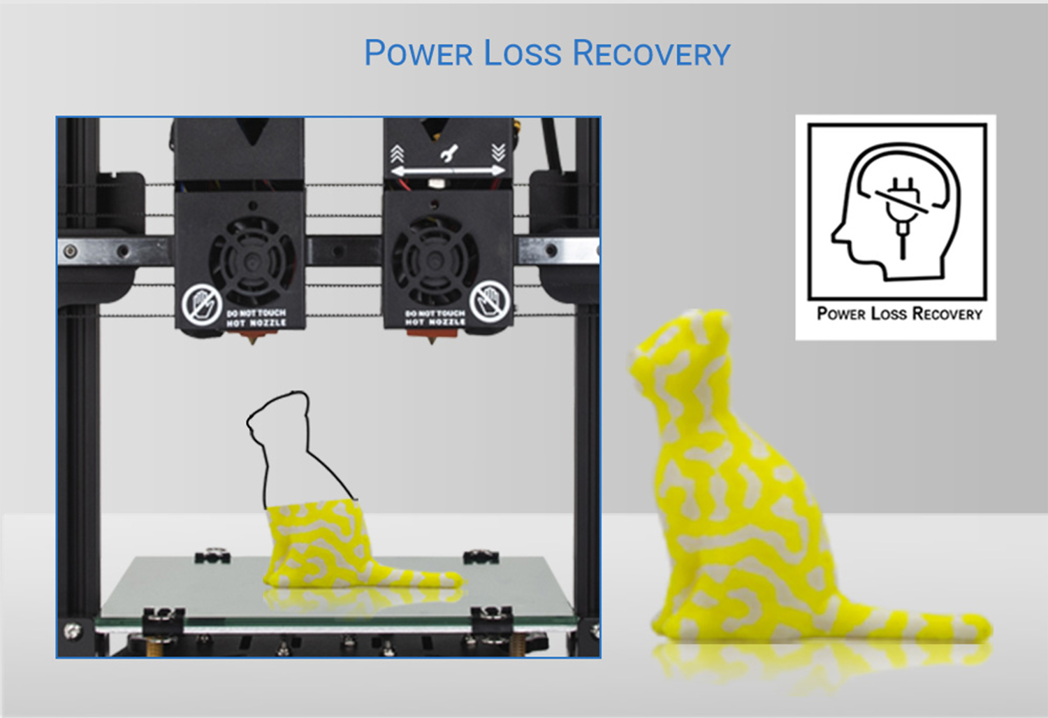 TENLOG Eller 2 3D Yazıcı Güç Kaybı Geri Alma