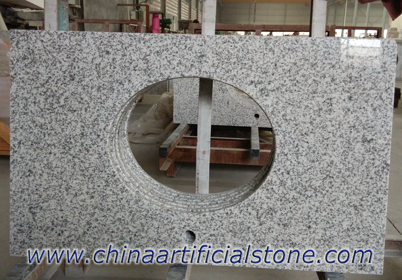 Ticari Projeler için Çin Beyaz Gri Granit Tezgah
