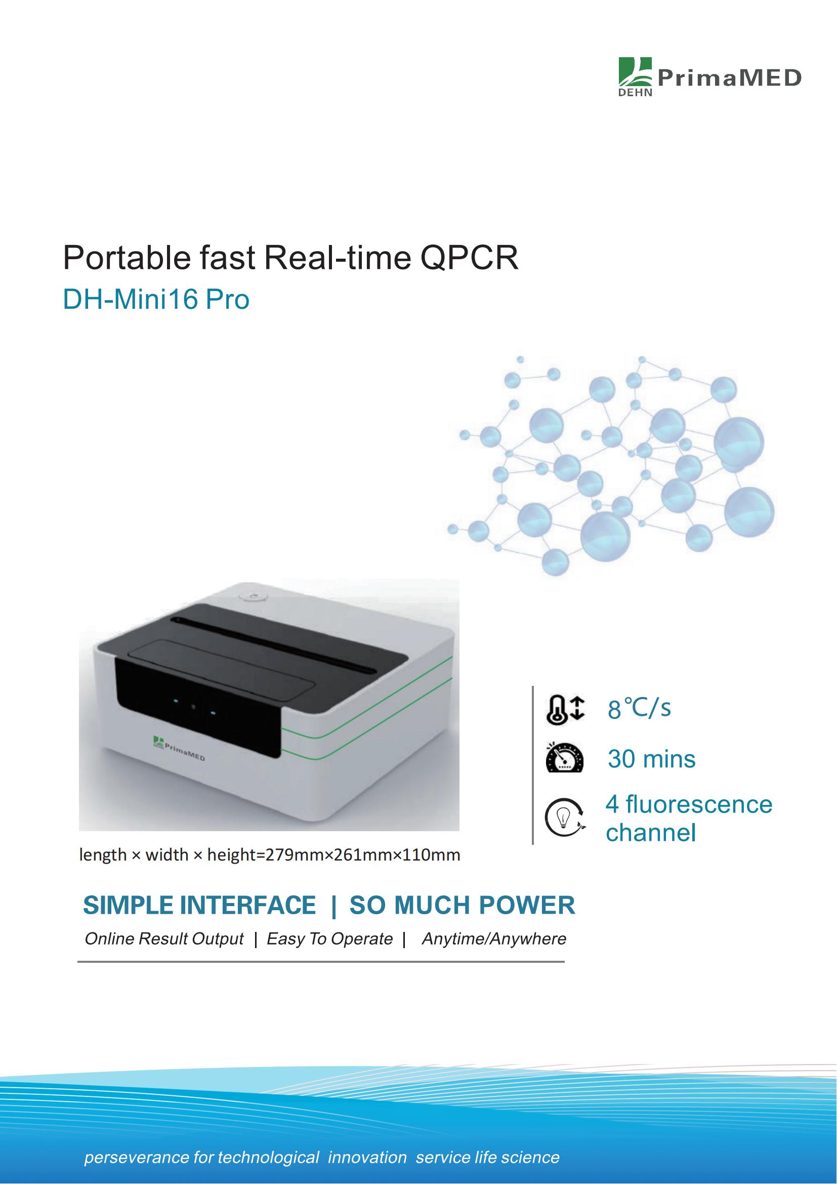 Taşınabilir Hızlı Gerçek zamanlı QPCR