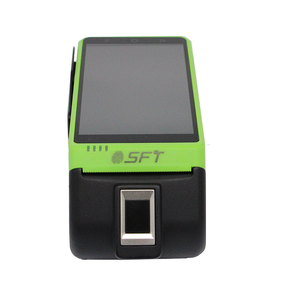 4G EMV PCI SFT FBI El Biyometrik Parmak İzi Android eSim MPOS Terminali
