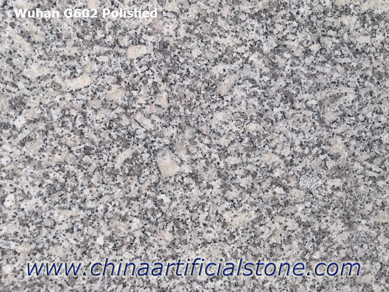 Çin En Ucuz Beyaz Gri Granit Hubei G602 Fayans Döşeme
