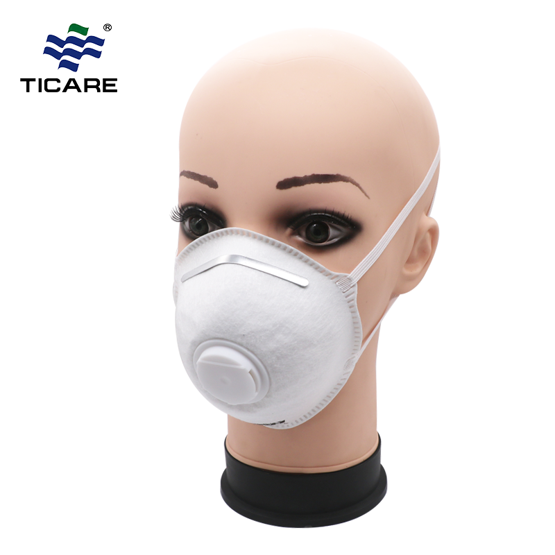 Valfli veya Valfsiz Earloop N95 Kirlilik Solunum Maskesi Toz Maskesi
