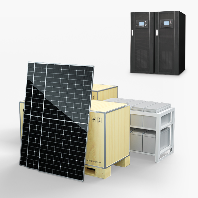 Ticari Fabrika Kullanımı İçin Kapalı Izgara Güneş Paneli Kitleri PV Sistemi
