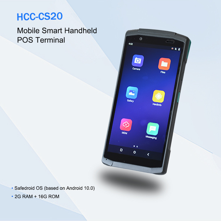 NFC HCC-CS20 ile 4G 5.7 İnç Barkod Otomatik Tarayıcı Android POS Terminali
