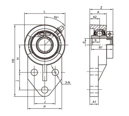 3-Bolt Flanş Üniteleri UEFB207