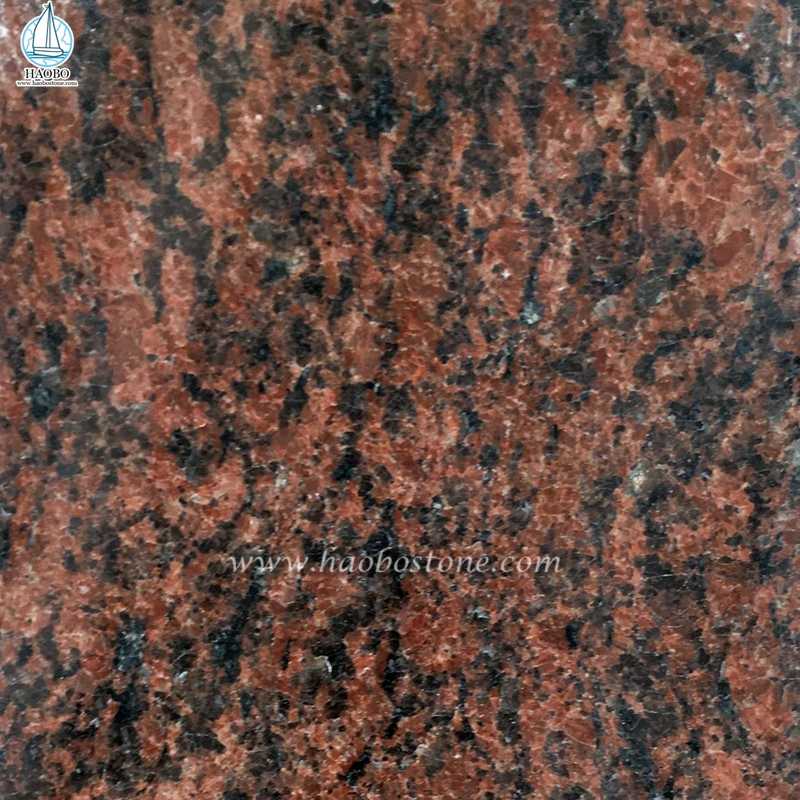 Doğal Granit Vanga Kırmızı Oyma Kalp Anıtı Mezar Taşı

