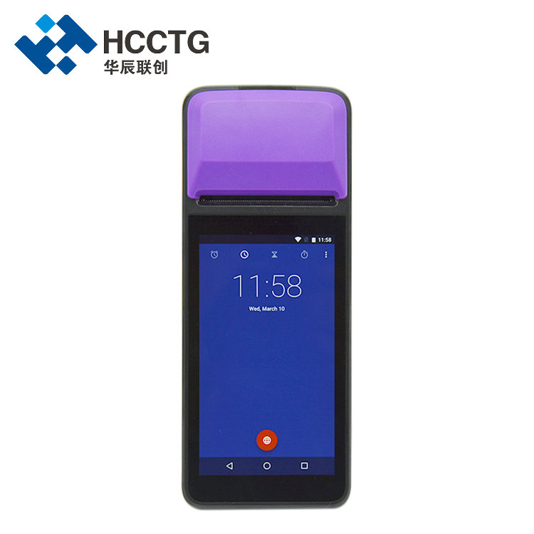 Yazıcı R330C ile 3G Akıllı El POS 5 İnç Dokunmatik Ekran Temassız Ödeme Makinesi
