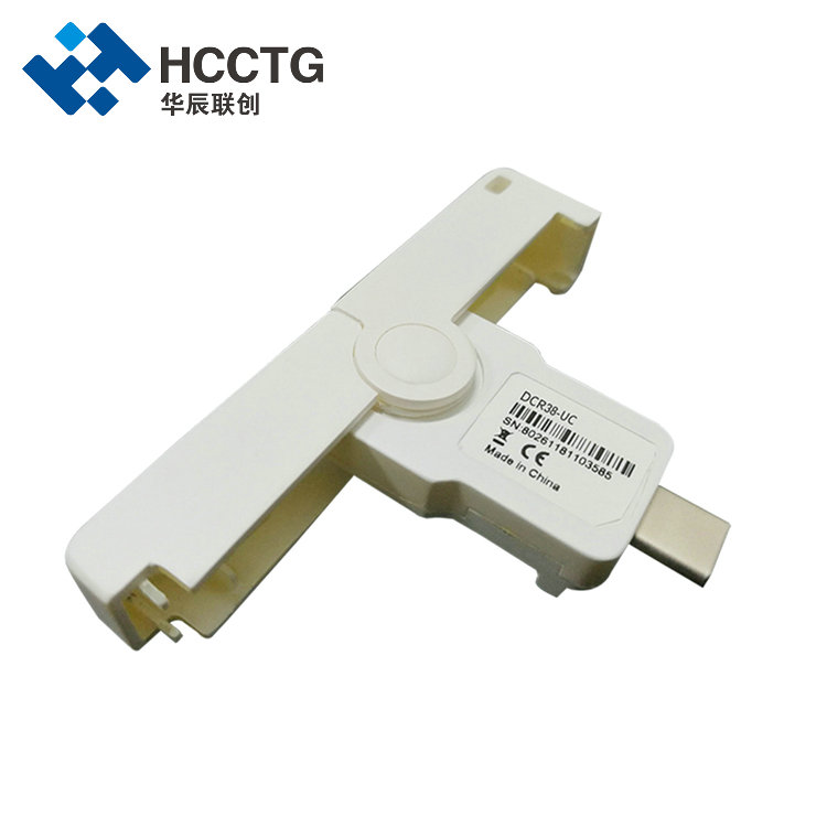 Tersinir USB C Tipi Konnektör Kontak Akıllı Kart Okuyucu DCR38-UC
