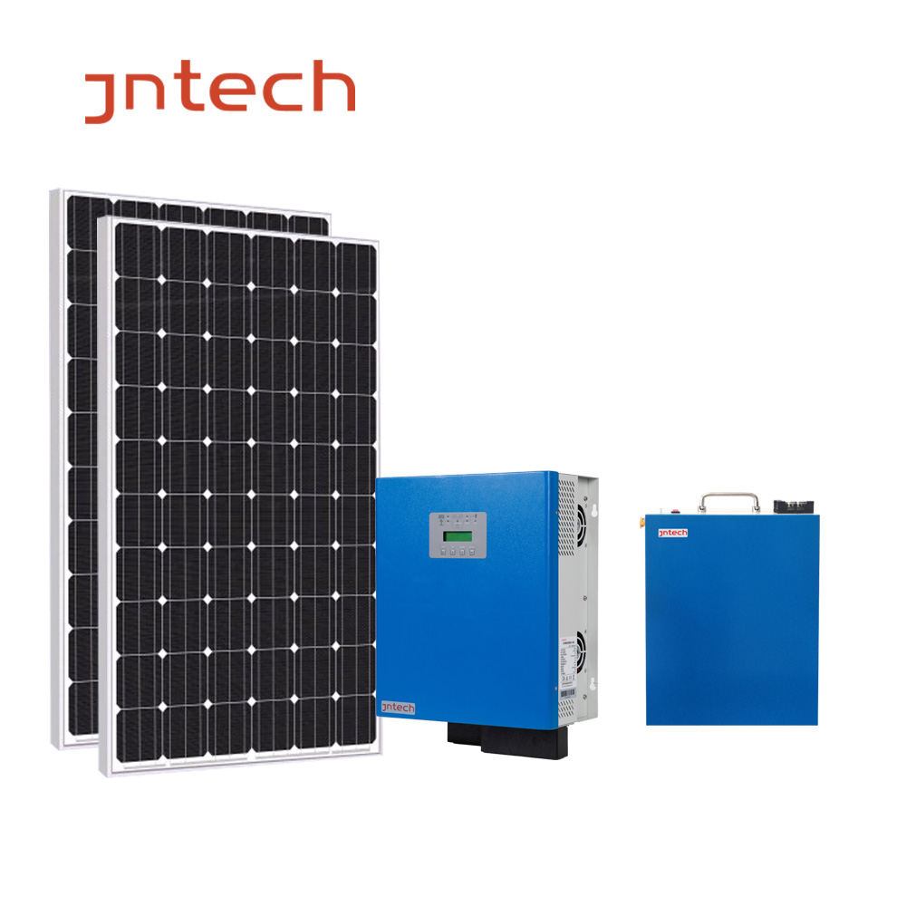 JNTECH Komple Güneş Enerjisi Sistemi Anasayfa 5KW 3KW 1KW 2KW 4KW Off Grid Hibrit Güneş Enerjisi Panel Sistemi
