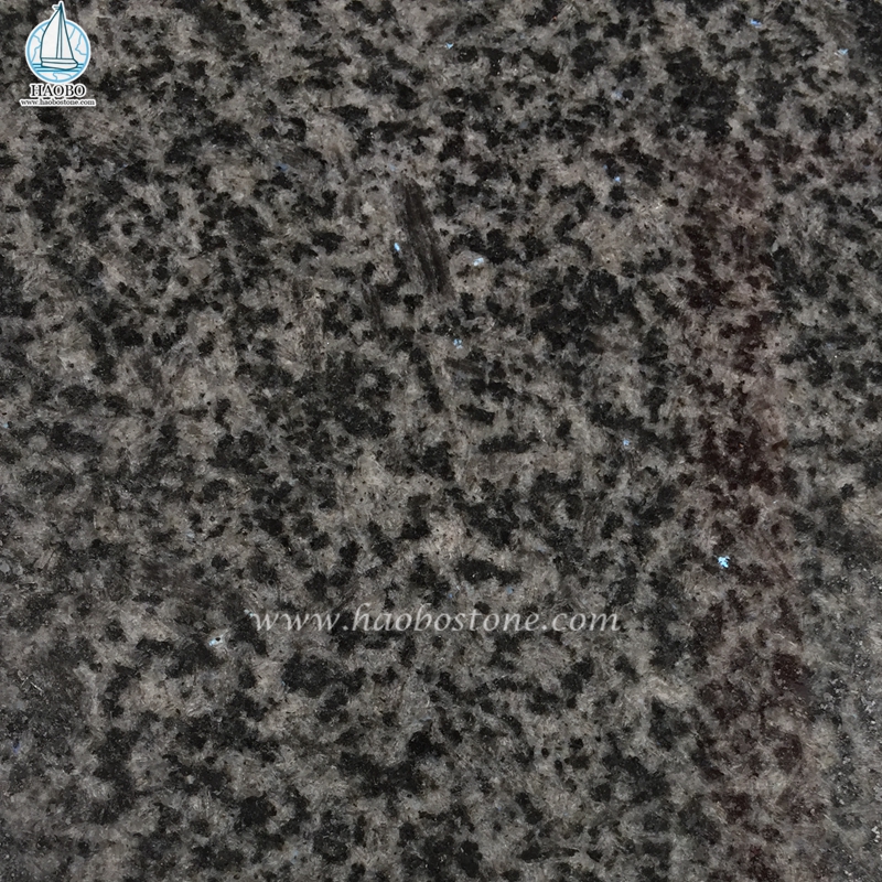 Siyah Granit Boyal Siyah Gül Oyma Anıt Mezar Taşı
