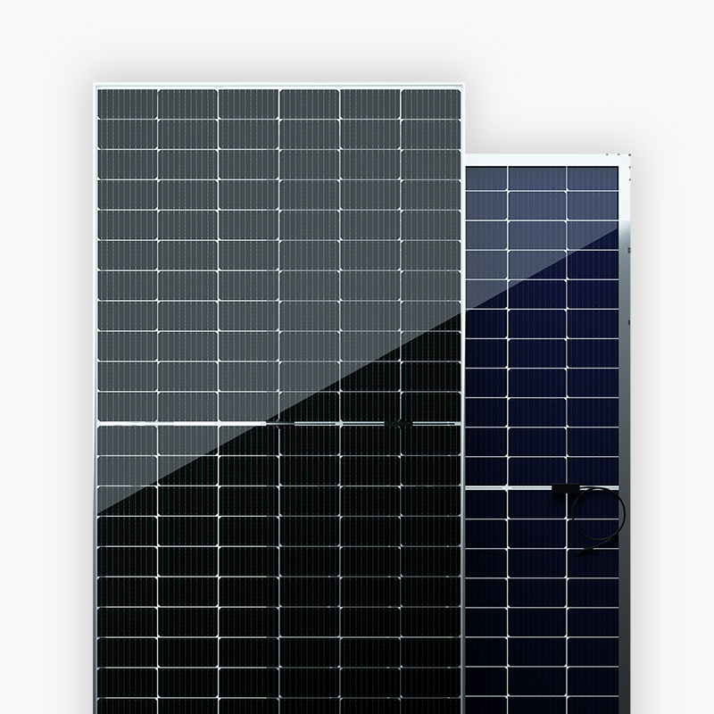 470W-490W Bifacial Şeffaf Arka Tabaka 132cells MBB PERC Solar PV Modülü
