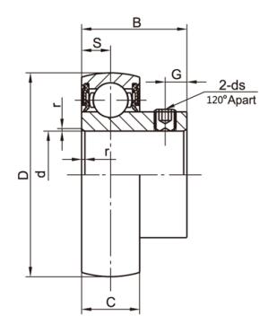 SK003 Paslanmaz Çelik Bilyalı Rulman Uçları