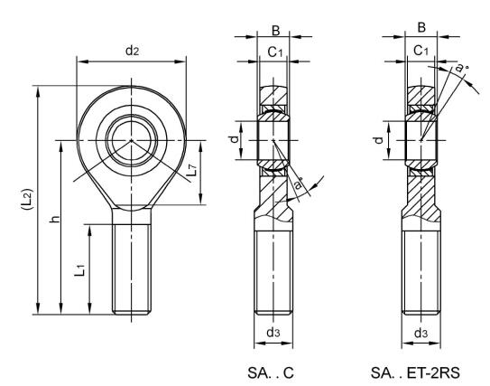 Çubuk Uçları SA35ET-2RS