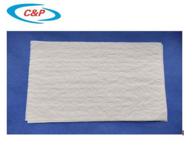 CE ISO 13485 Sertifikası Yüksek Kalite 30*40 cm Tıbbi Kullanım İçin Tek Kullanımlık Beyaz El Havlusu Kağıdı
