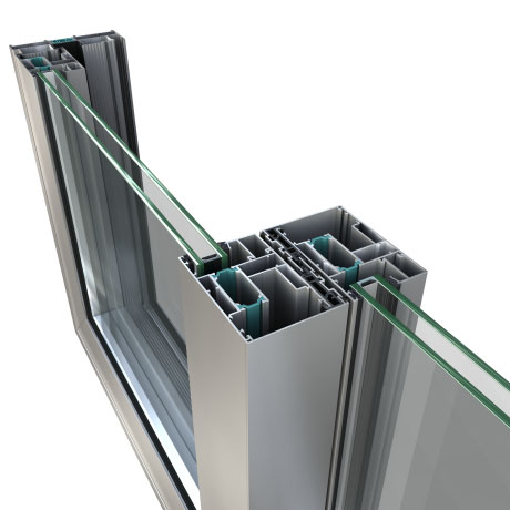 Çin'de Üretilen Toz Boya Thermal-Break Serisi Alüminyum Profil Balkon
