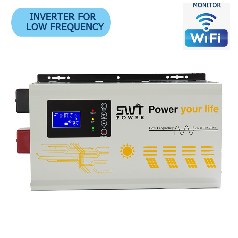 Güneş mppt 5kw 110v 230v invertör DC AC şebekeden bağımsız hibrid invertör 48v Güneş pv sistemi için şebekeden bağımsız invertör
