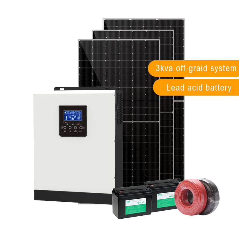 3KW Off-Grid Sistemi Solar Hybrid DIY Solar Kitleri Güneş Enerjisi Jeneratör Sistemi Güneş Enerjisi
