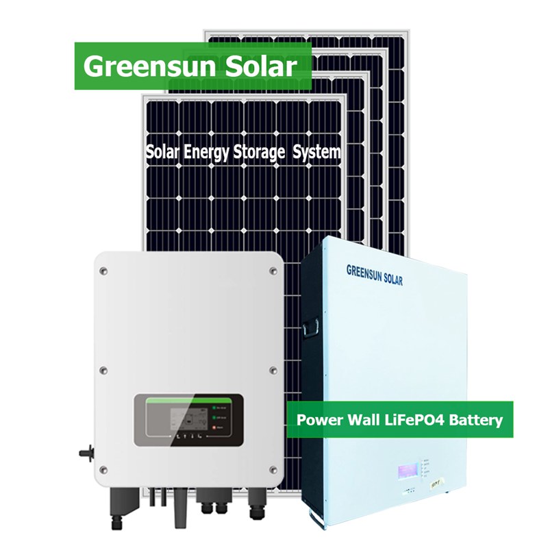 Hibrit Kapalı Şebeke Fotovoltaik Güneş Enerjisi Jeneratörü 8KW 10KW 12KW 15KW, 20KWH 40KWH Derin Döngü Pil ile
