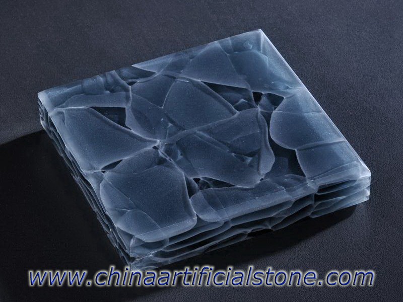 Azurite Deniz Cam İnci Siyah Magna Glaskeamik Plaka
