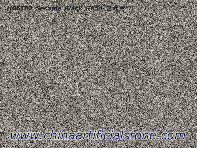 Porselen Dış Mekan Parke Taşı Susam Siyahı G654 Granit Görünümlü
