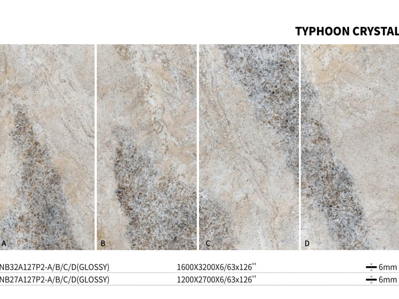 Dekton Sinterlenmiş Taş Typhoon Kristal Duvar Panelleri
