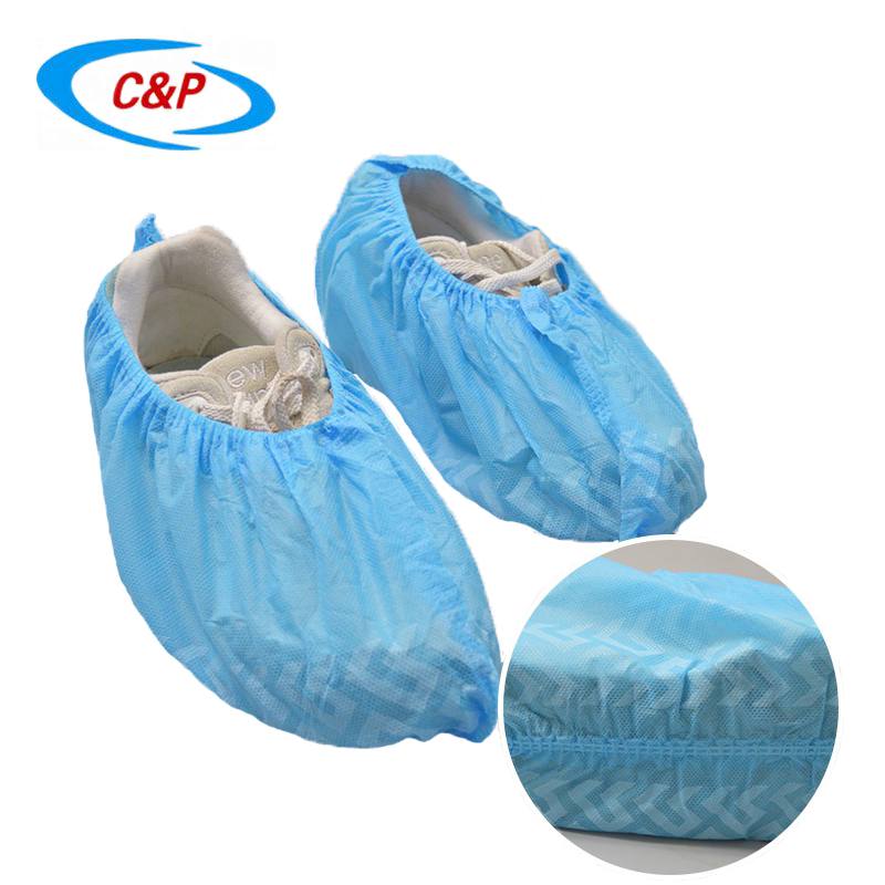 Hastane Mavi Tek Kullanımlık Dokumasız Koruyucu Ayakkabı Kılıfları
