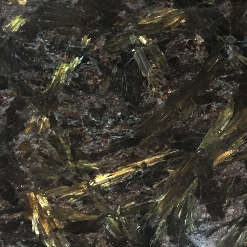 Çin Egzotik Siyah Granit Altın Pırlanta Cilalı Tezgah Üstü

