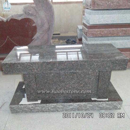 Çin Koyu Gri Granit Cenaze Anıtı Tezgahı
