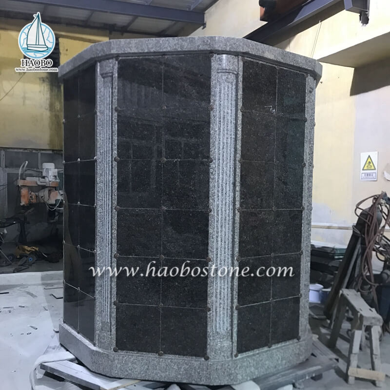 Fabrika Toptan Çin Granit Anıtı Kremasyon için 72 Niş Columbarium
