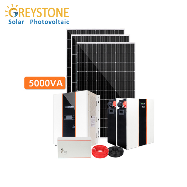 5KVA(5KW) Off grid Güneş Sistemi Konut Kullanımı
