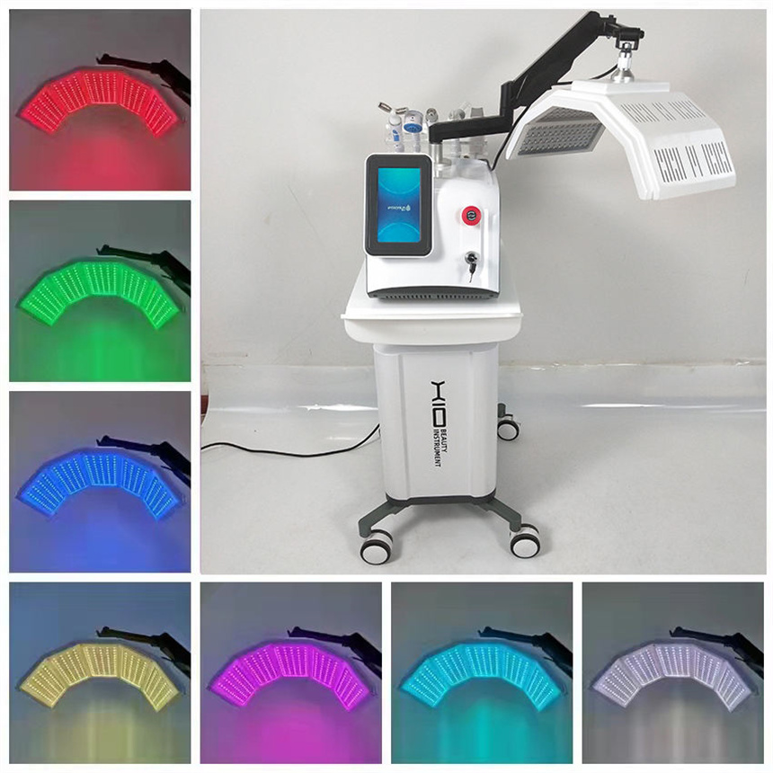 7 Renk Led pdt biyo-ışık tedavisi Cilt Gençleştirme Makinesi 6 1 Rf Yüz Kaldırma Kızılötesi Işık Terapi Ekipmanları